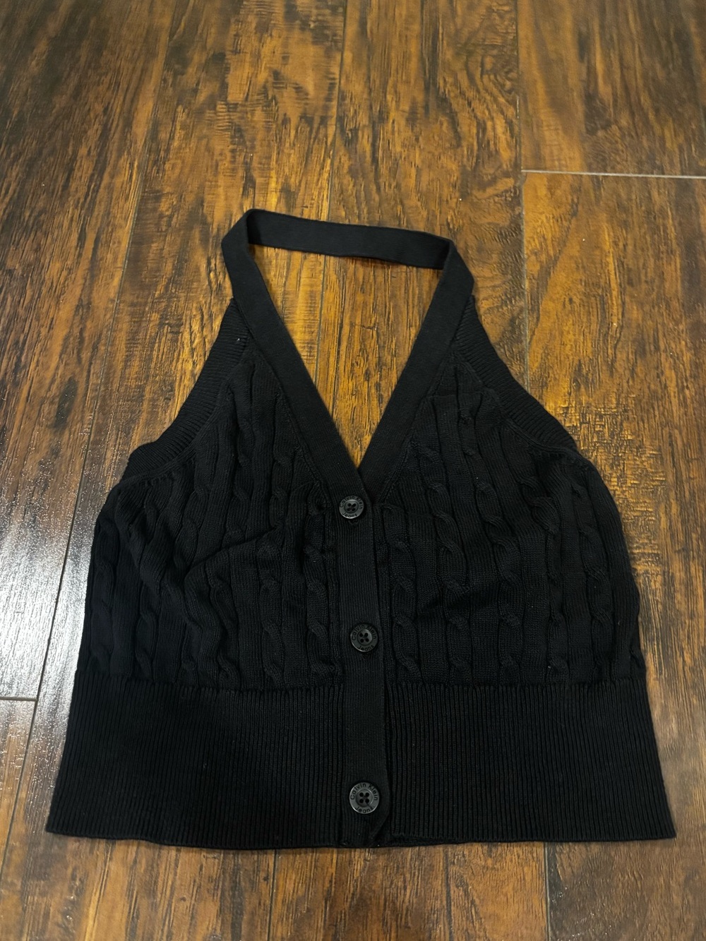 Calvin Klein Cotton Halter Top